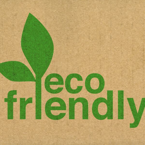 A logo that says Eco Friendly 
